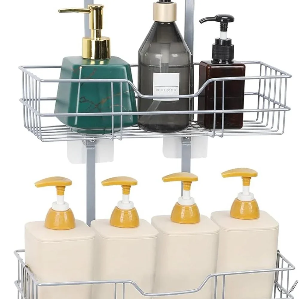 Hanging Shower Organizer for Bathroom, Over Head Shower Caddy